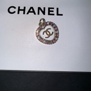 Gold and Pink Crystal Pendant